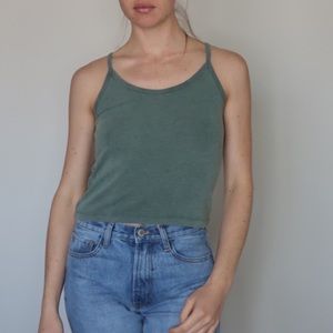Sage green tank top